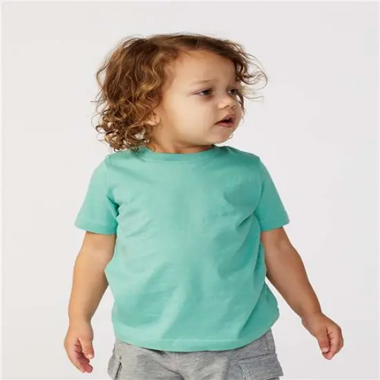 Rabbit Skins&reg; Toddler Fine Jersey Crewneck Short Sleeve Tee - 3321 Saltwater {1}