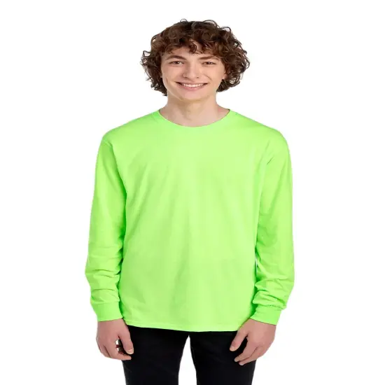 Youth Crew Neck Long Sleeve Safety T-Shirt | RADYAN&reg; Orange {3}