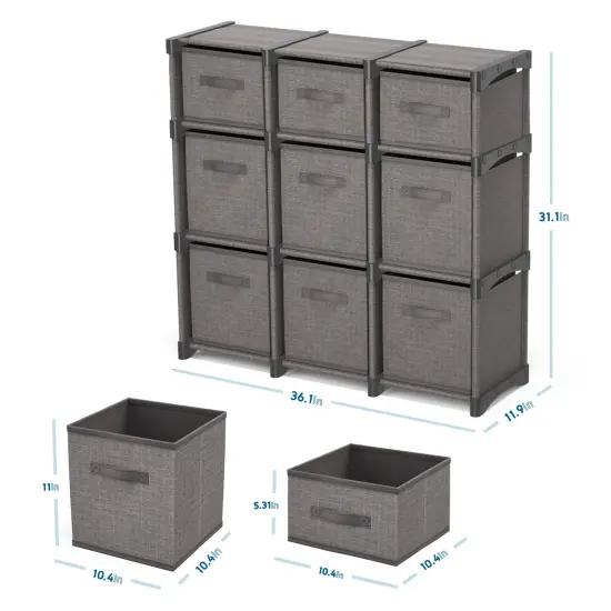 Nestl Cube Storage Organizer Grey {3}