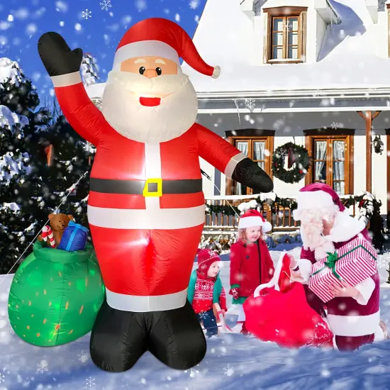 Christmas Inflatable Large Santa Claus Decor Outdoor {4}
