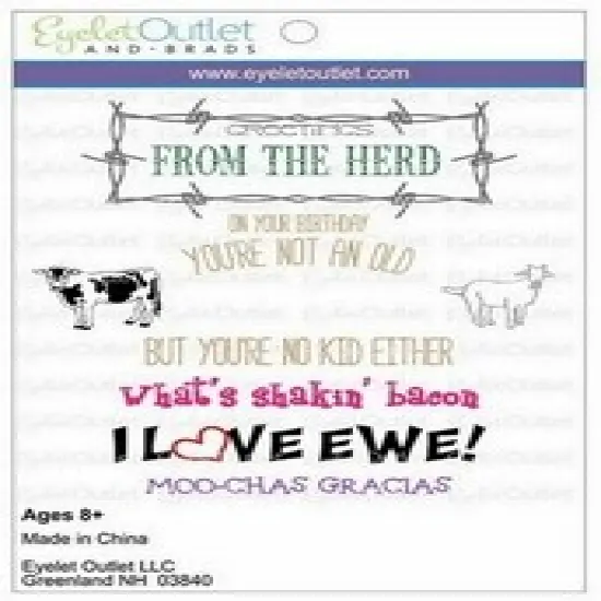 Eyelet Outlet Cling Animal Stamps {1}