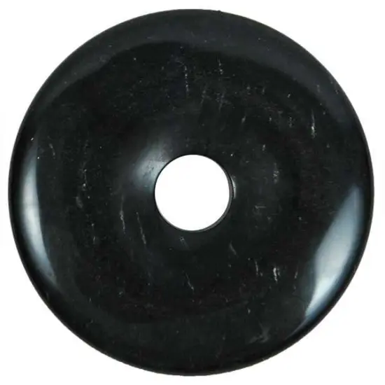 6 Packs of Black Stone Donut Pendant {1}