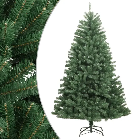 Artificial Hinged Christmas Tree with Stand Green 70.9" {1}