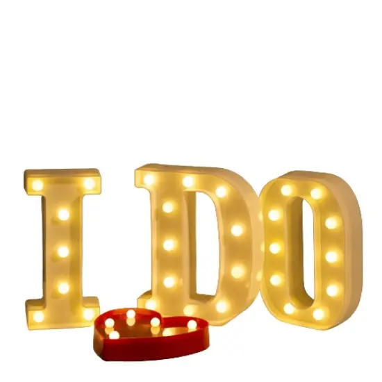 Kitcheniva Light Up Letter Number Symbol LED Stand Decoration {2}