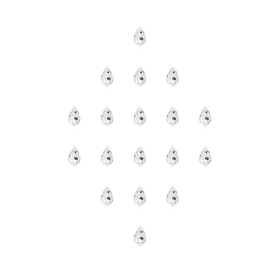Preciosa 18-Piece Teardrop Glass Pendant, 6x10mm Crystal {2}