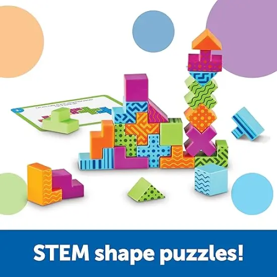 STEM Explorers Brainometry - 34 Pieces, Ages 5+ STEM Toys for Kids, Brain Teaser Toys and Games, Kindergarten Games {5}