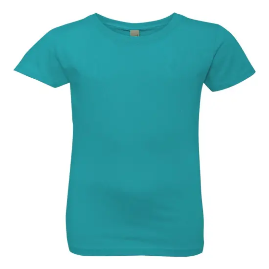 Next Level&reg; Girls&rsquo; Cotton Princess Crewneck Short Sleeve T-Shirt Tahiti blue {1}