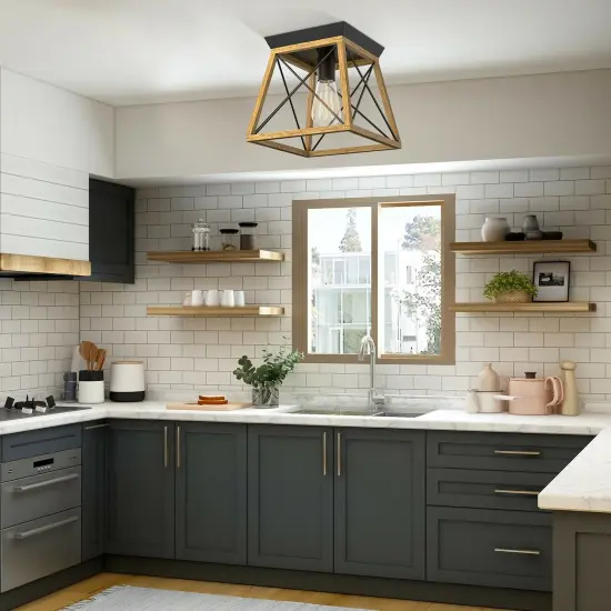 Farmhouse Vintage Ceiling Lights with E26 Blub Socket for Hallway Dining Room {1}