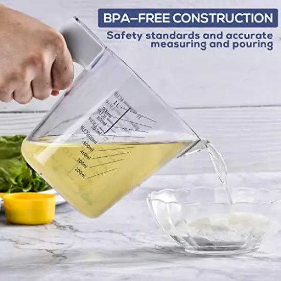 10 Pieces Measuring Cups and Measuring Spoons Pieces Plastic Kitchen Cooking Baking Stackable Measurement BPA Free Dishwasher Safe for Liquid and Dry Green+Yellow {3}