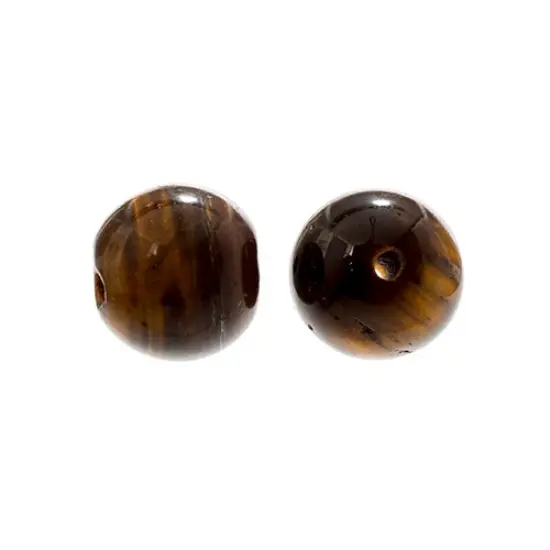 Earth's Jewel 7" Brown Tiger Eye Natural Dyed Semi-Precious Strung Bead {2}