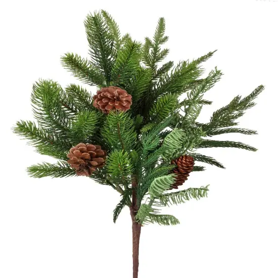 24" Real Touch Norfolk/Spruce/Juniper Spray – Lifelike Christmas Decoration {1}