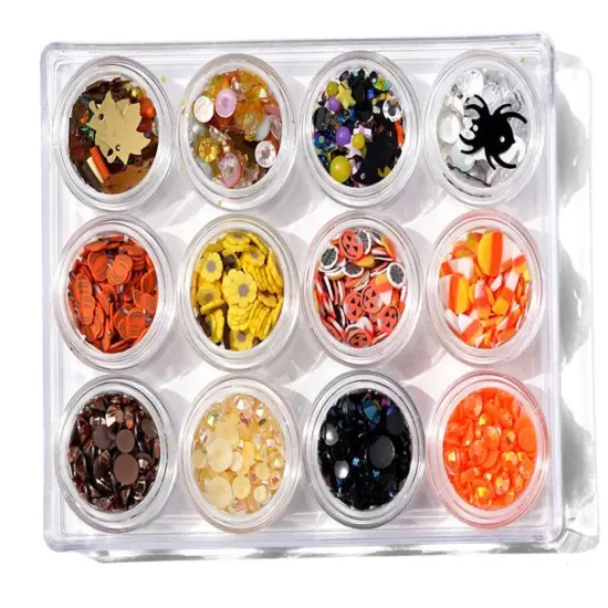 Buttons Galore Fall Halloween Embellishment Assortment for Crafts - 12 Colors {6}
