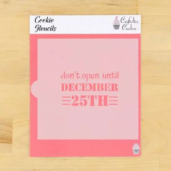 December 25th Cookie Stencil {1}