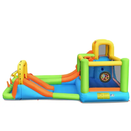Inflatable Water Slide Park Bounce House {4}