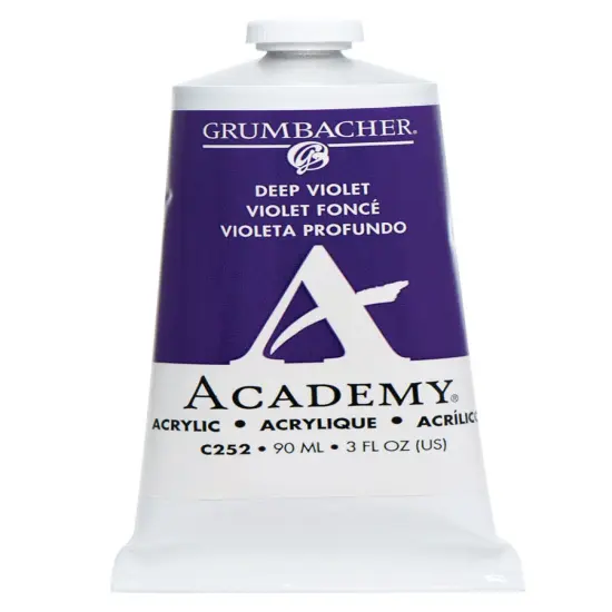 Grumbacher Academy&reg; Acrylic Paint Violet Color Family Deep Violet {1}
