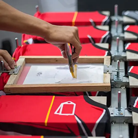 26 Pcs Screen Printing Starter kit, 3 Different Size Wood Silk Screen Printing Frames with 110 Mesh, Screen Printing Squeegees, Inkjet Transparency Film, Ink Knife, Mask Tape, Fine Glitter {3}