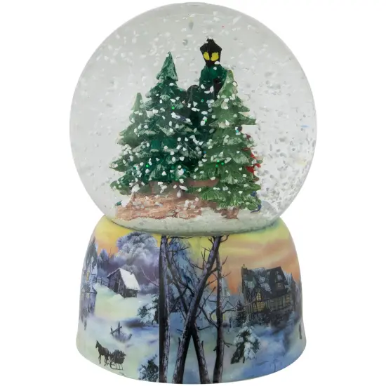 Northlight Christmas Carolers Winter Scene Musical Snow Globe - 6" Green {6}