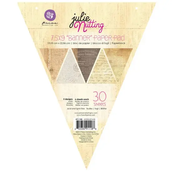 PRIMA MARKETING INC Jn Julie Netting Scrapbooking Craft Banner Pad UPC 655350911188 {1}