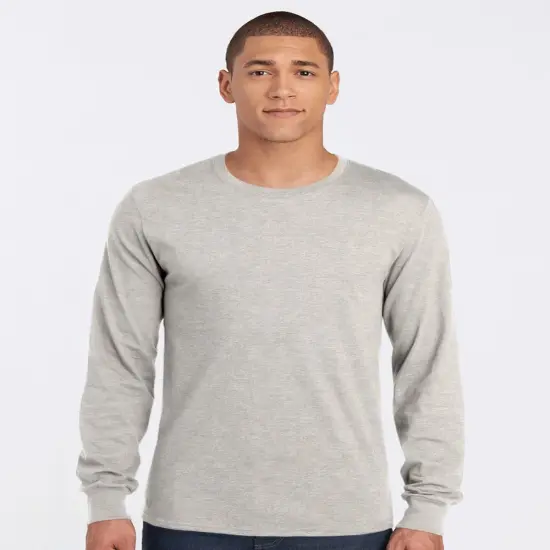 High-Quality Long Sleeve T-Shirt for Adult Charcoal grey {2}
