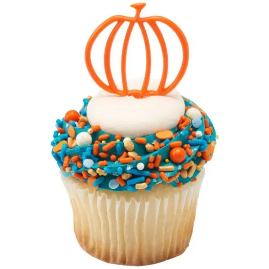 Cutout Pumpkin DecoPics Cupcake Decoration, 12ct {3}