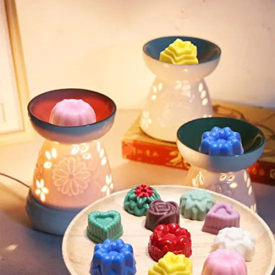 4 Pieces Silicone Chocolate Molds for Fat Bombs Snacks & Truffles, Flower Shape Silicone Molds Caramel Hard Candy Mold (11 Different Flowers) {3}