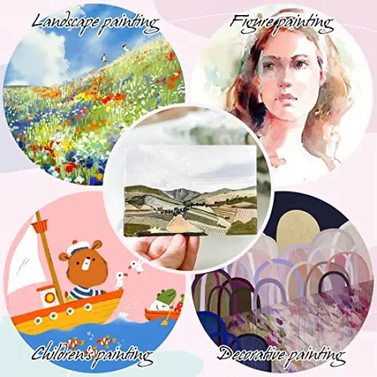 42 Pack 5x7 Inch Canvases for Painting,10 oz Double Primed Acid-Free 100% Cotton Canvas Panels,Blank Flat Canvas Board for Acrylics Oil Watercolor Paints {4}