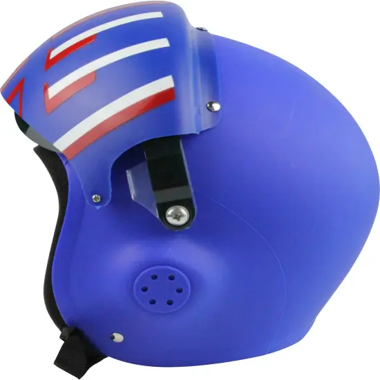 Adult's Air Force Combat Pilot Blue Top Gun Helmet Costume Accessory {3}