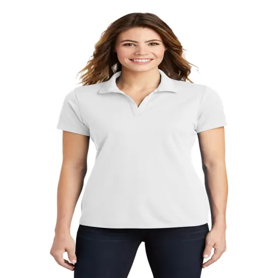 Sport-Tek&reg; Women's Posi Charge Racer Collared Short Sleeve Mesh Polo {6}