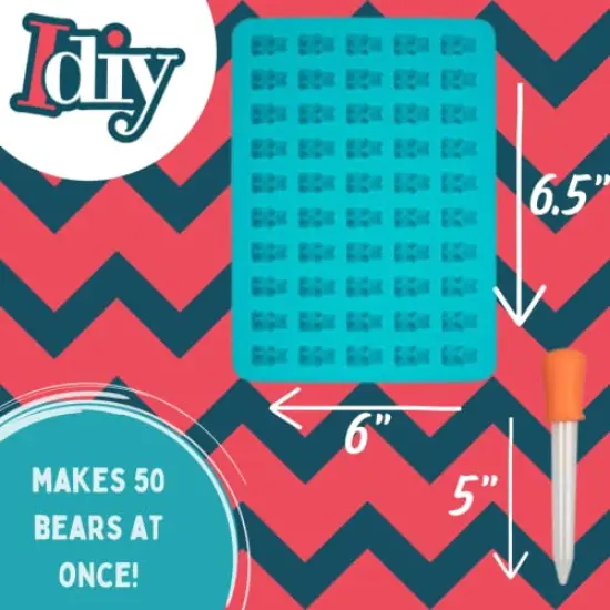 4 Pack Set - XL Nonstick Trays with 2 Droppers for Chocolate, Ice Cubes and More - Makes 140 Candies - Non-Stick Trays, Holiday Gift for Kids {6}