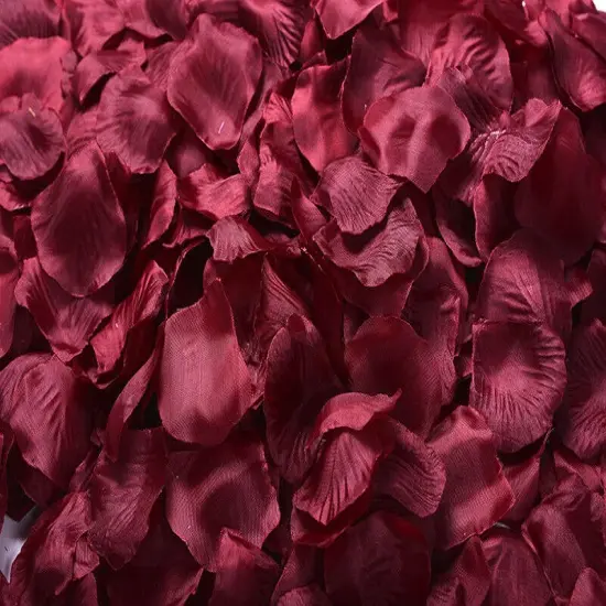 Kitcheniva Multicolor Silk Rose Petals DIY Craft & Party Decor 1000 Pcs Burgundy {1}