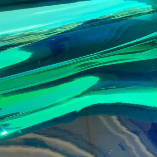 Green Holographic Transparent Vinyl {2}