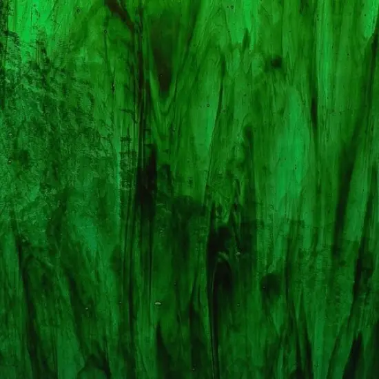 Wissmach Stained Glass Sheet: Medium Green w/Streaks of Brown {2}