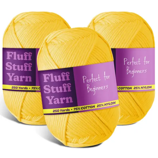 Hearth & Harbor Cotton Yarn Skeins Bright Yellow {1}