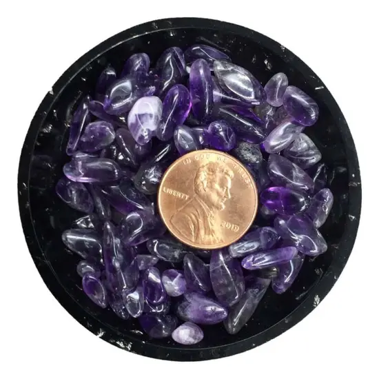 Premium Amethyst Mini Crystal Chips &ndash; Size 2 {2}