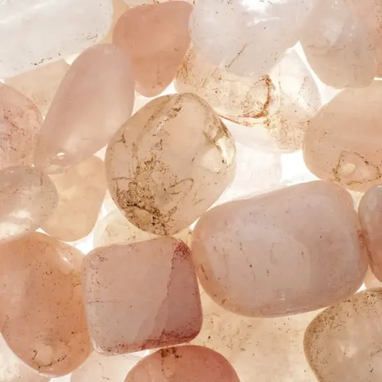 Earth's Jewels Rose Quartz Natural Stone Bead Assortment {2}