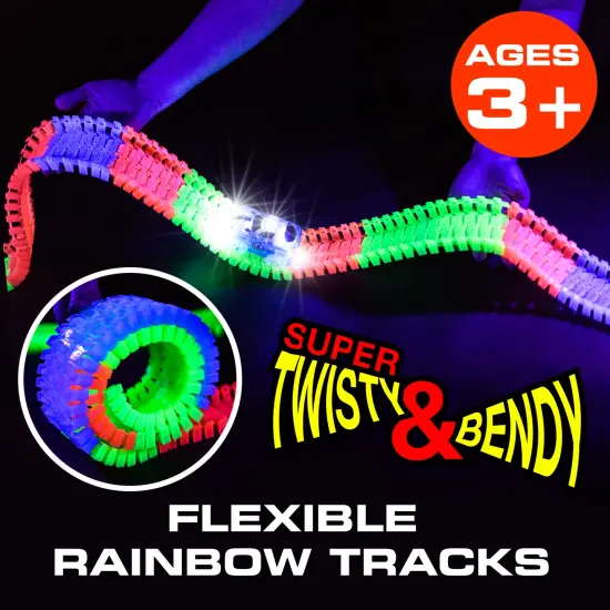 USA Toyz Glow Race Tracks Large for Boys or Girls - 380pk(CF1302) {5}