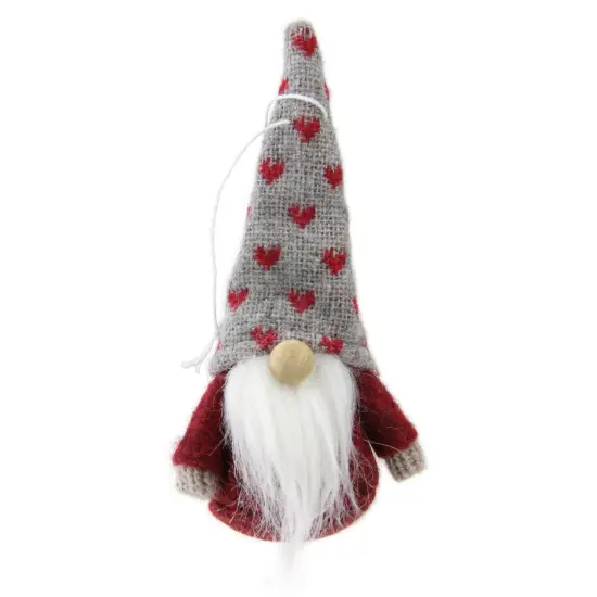 Northlight Santa Gnome Christmas Ornaments - 4.5" - Red and Brown - Set of 3 {4}