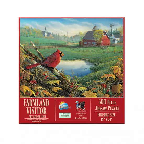 Sunsout Farmland Visitor 500 pc Jigsaw Puzzle 29064 {4}
