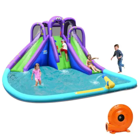 Inflatable Water Park Mighty Bounce House with Pool {2}