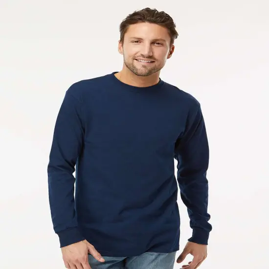 Premium Long Sleeve Crewneck Tee Deep navy {2}
