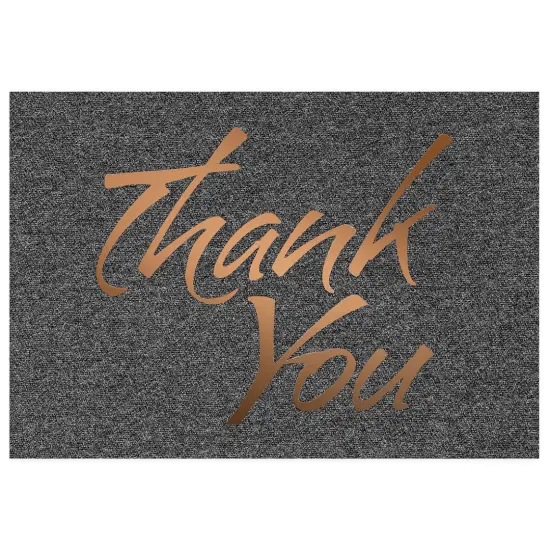Great Papers! Thank You Note Card and White Envelope, Suit with Copper Foil, 4.75" x 3.375"(folded), 50 count {2}