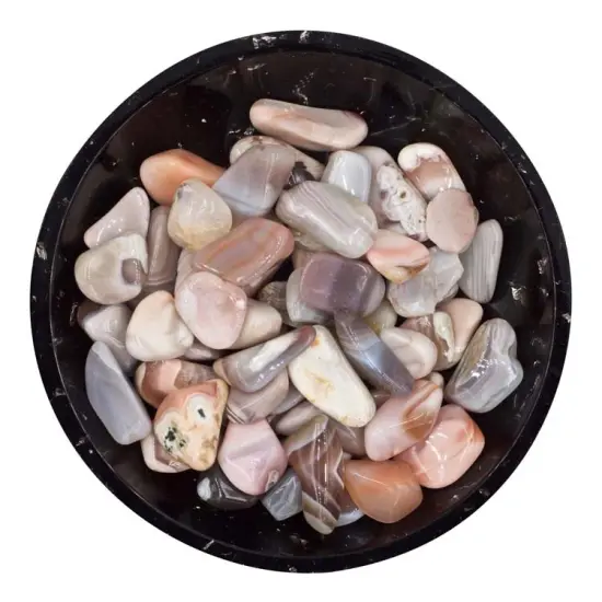 Pink Botswana Agate Mini Crystal Chips &ndash; Size 2 {1}