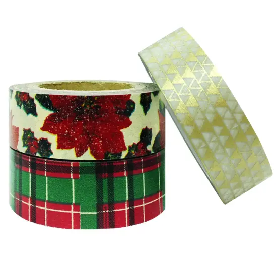 Wrapables Tis The Season Japanese Washi Masking Tape (Set of 3) {3}
