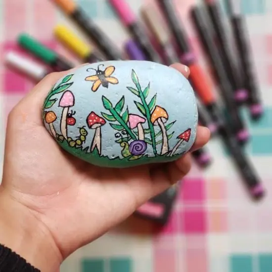 26 Paint Pens Paint Markers, Acrylic Paint Pens For Rock Painting, Canvas, Wood, Glass, Ceramic, Fabric, acrylic paint markers for craft Supplies Set, 26 Extra Fine 0.7mm {5}