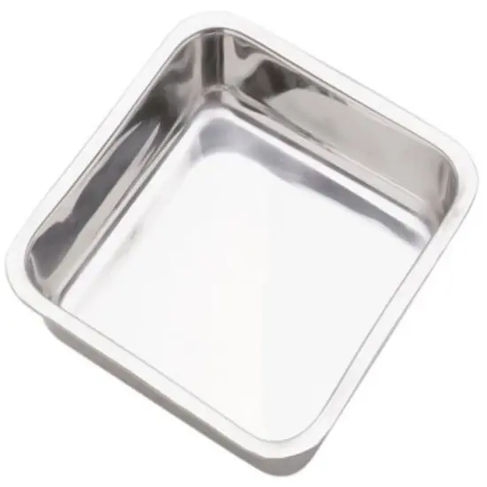 Stainless Steel Square Cake Pan w/ Mirror Finish {3}