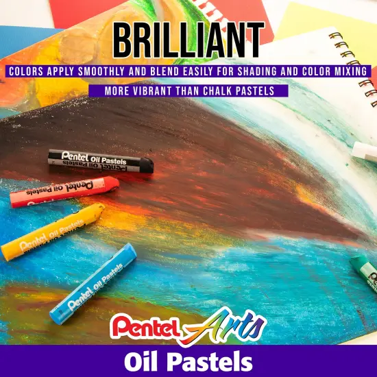 Oil Pastels 50/P kg-Assorted Colors {6}