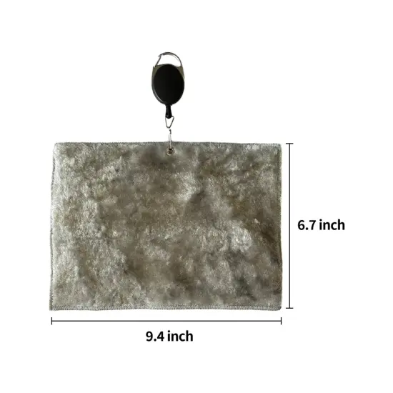 100% Viscose (Vegetable Fiber) Premium Quality Golf Towel Khaki {6}