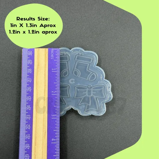 Christmas Variety Dangle Earring Silicone Mold (Version 1) (B15) {2}