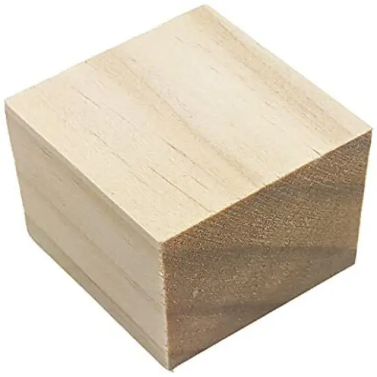 Kitcheniva Unfinished Birch Wood Blocks For DIY Crafts 1.5" 40 Pack {2}