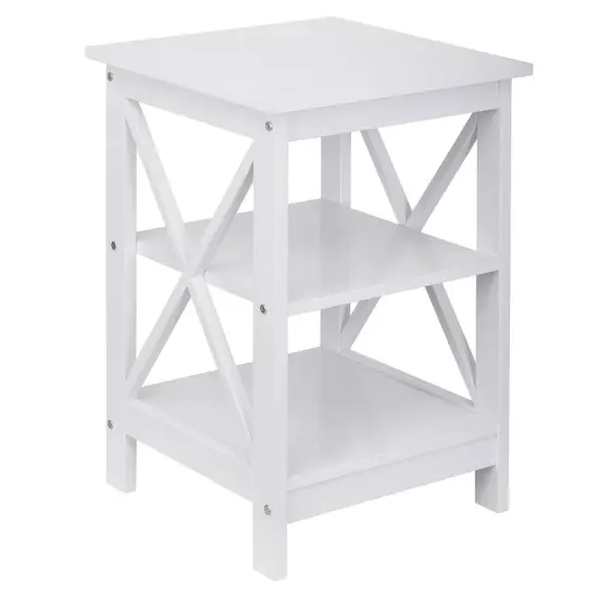 Modern End Table Square MDF Sofa Side Table. {2}